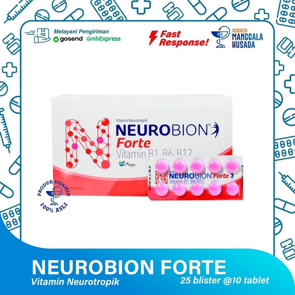 Jual NEUROBION FORTE 1 BOX 25 BLISTER @ 10 TABLET | Shopee Indonesia