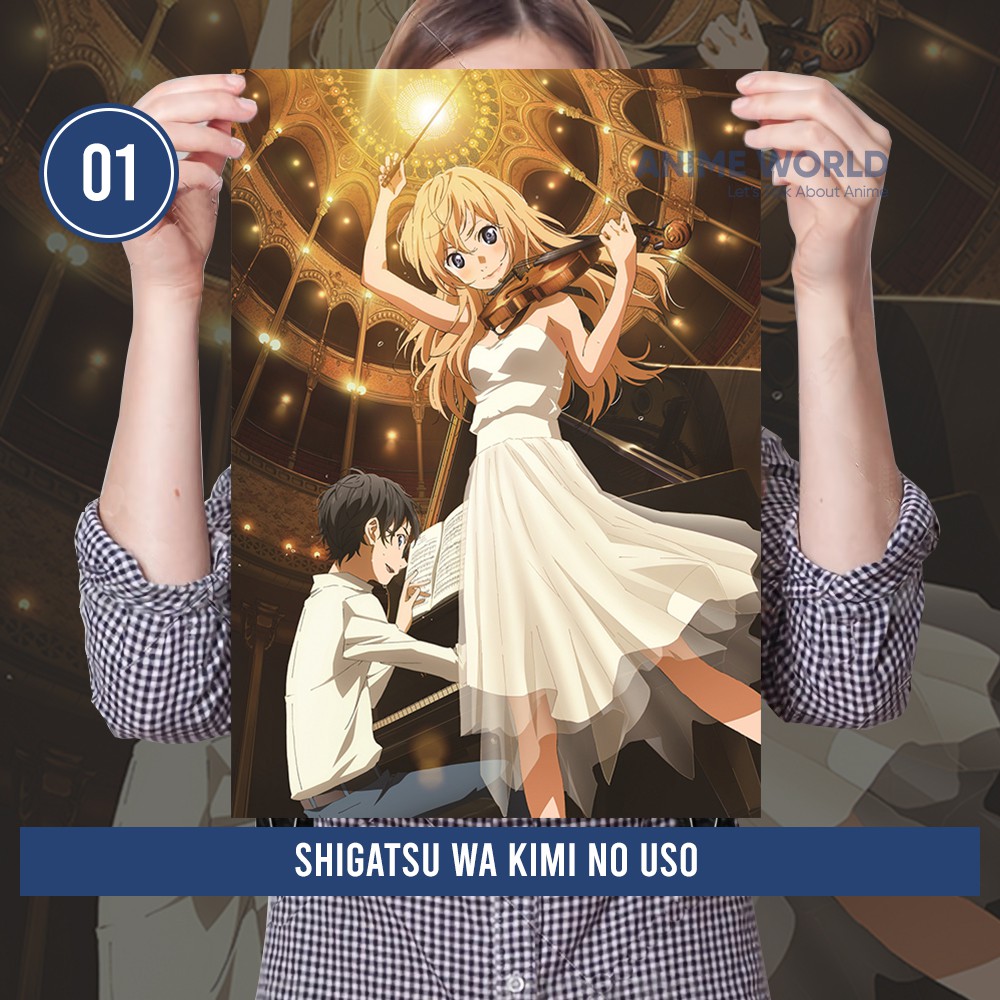 Jual Poster Anime Shigatsu wa Kimi no Uso Lengkap Size A3 - Hiasan