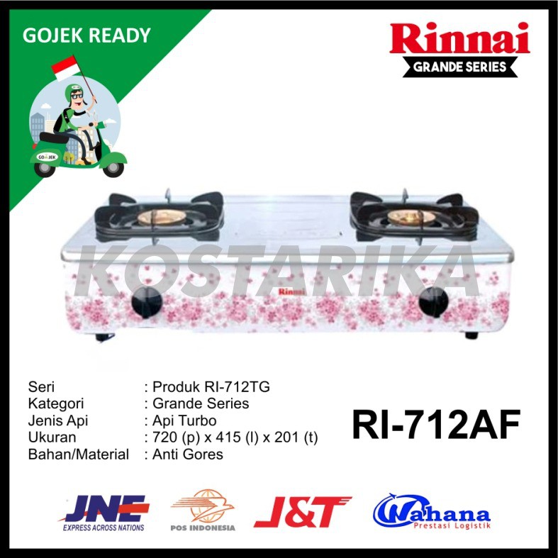 Jual Kompor Rinnai RI 712AF Kompor Gas 2 Tungku kompor gas Rinnai | Shopee  Indonesia