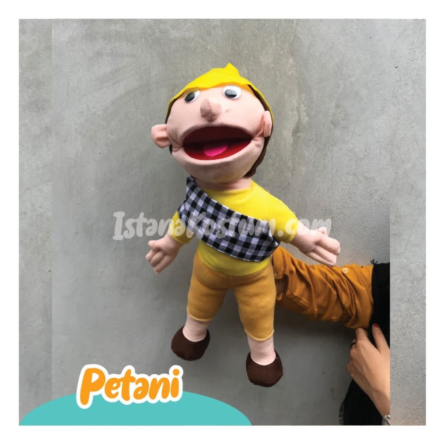 Jual Hand Puppet | Boneka Tangan Muppet Karakter Pak Tani | Shopee ...