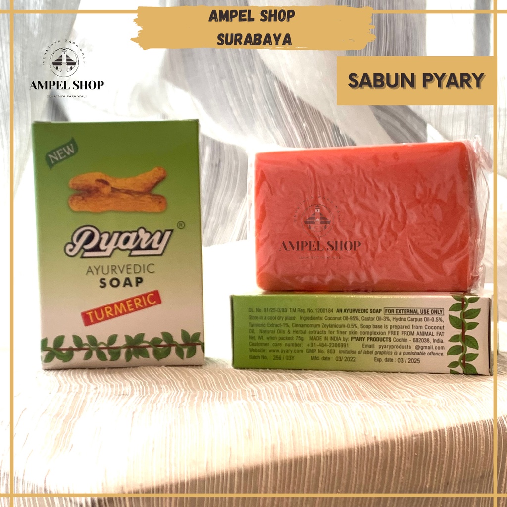 Jual [ORIGINAL ARAB] SABUN PYARY Turmeric Ayurvedic 75gr Dari Bahan