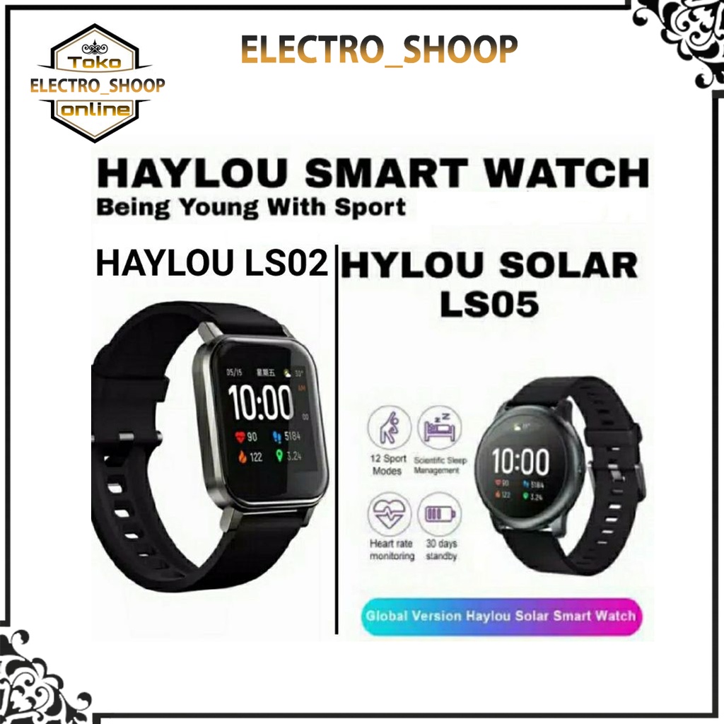 Jual HAYLOU SOLAR SMART WATCH LS05/ SMARTWATCH LS02 | Shopee Indonesia
