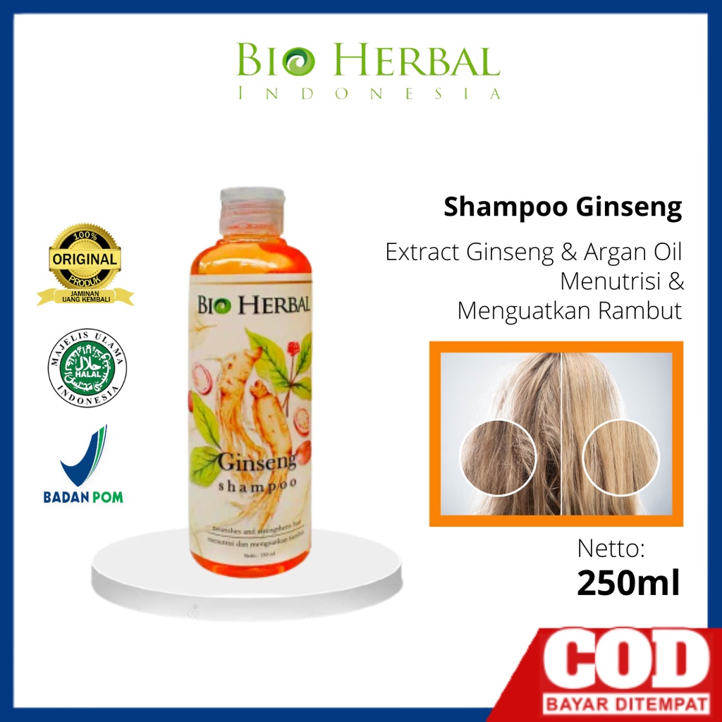 Jual BIO HERBAL SHAMPOO Shampo Sampo Ginseng Pemanjang Penumbuh ...