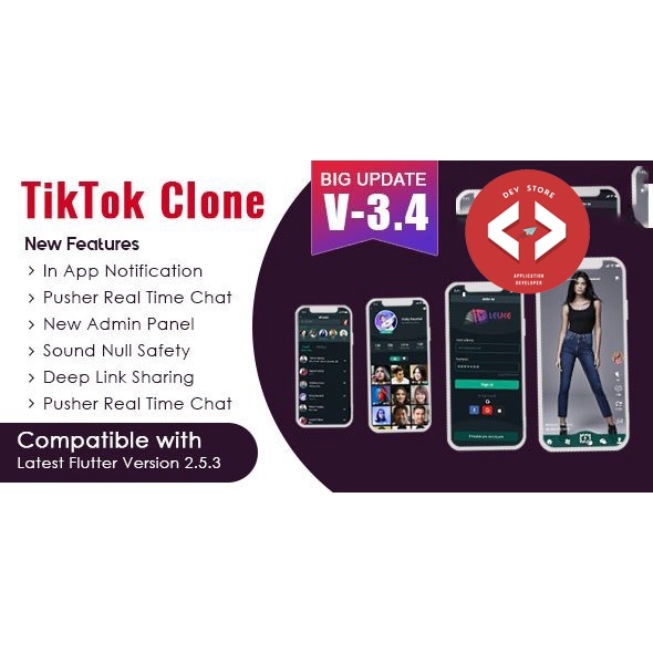 Jual Flutter - TikTok Clone | Triller Clone & Short Video Streaming ...