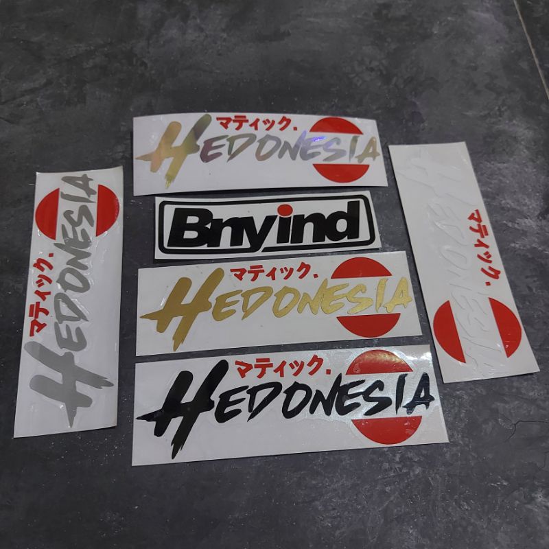 Jual STICKER MATIC HEDONESIA KANJI JEPANG CUTTING | Shopee Indonesia