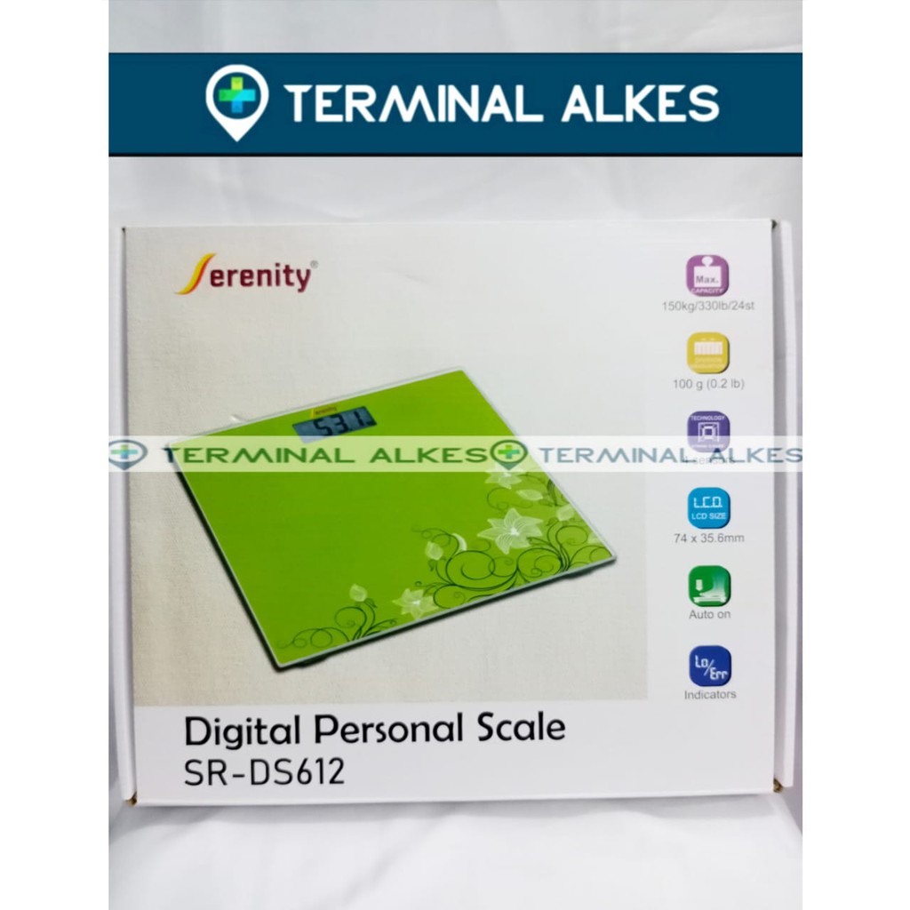 Jual Timbangan Badan Serenity Digital Personal Scale Sr Ds612 Shopee Indonesia 6144