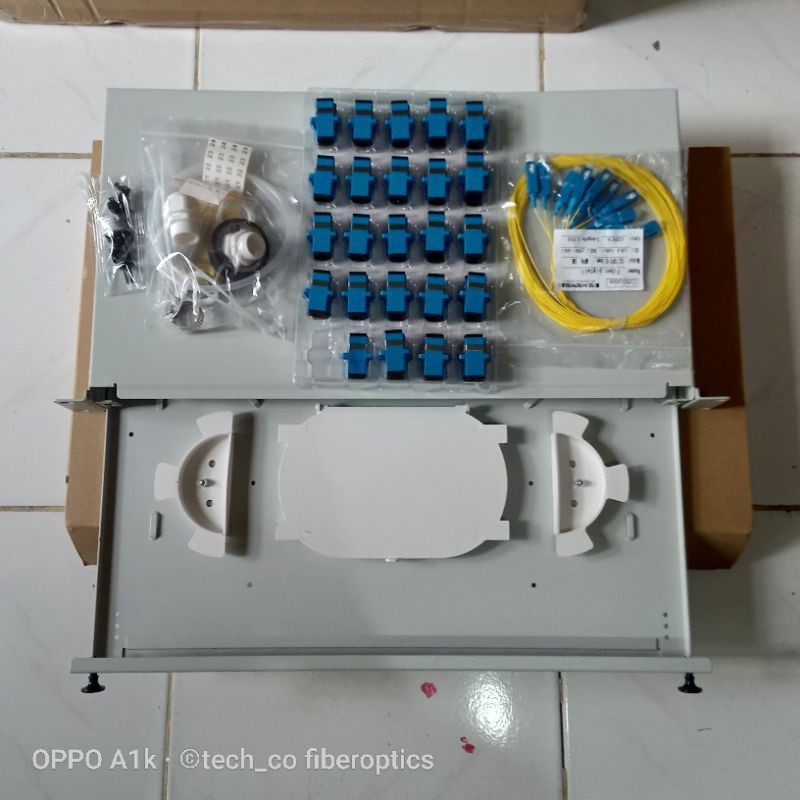 Jual OPTICAL TERMINATION BOX 12 CORE MODEL RXS + ADAPTER PIGTAIL SC UPC ...