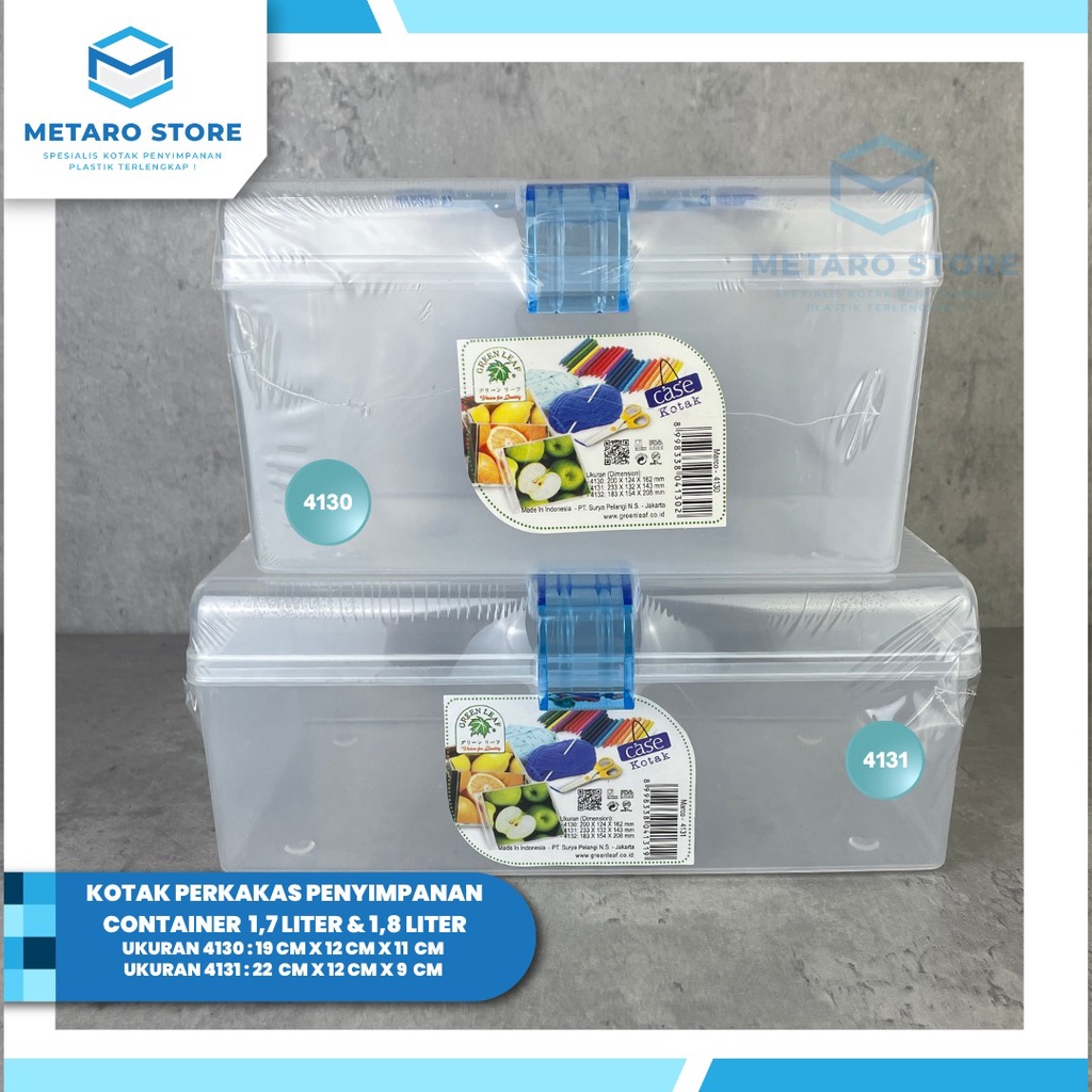 Jual Metaro Kotak Perkakas Penyimpanan 1.7 Liter Box Plastik hampers ...