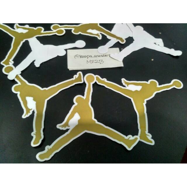 Jual Stiker Jordan Jump Man Original bukan Sticker Custom | Shopee ...