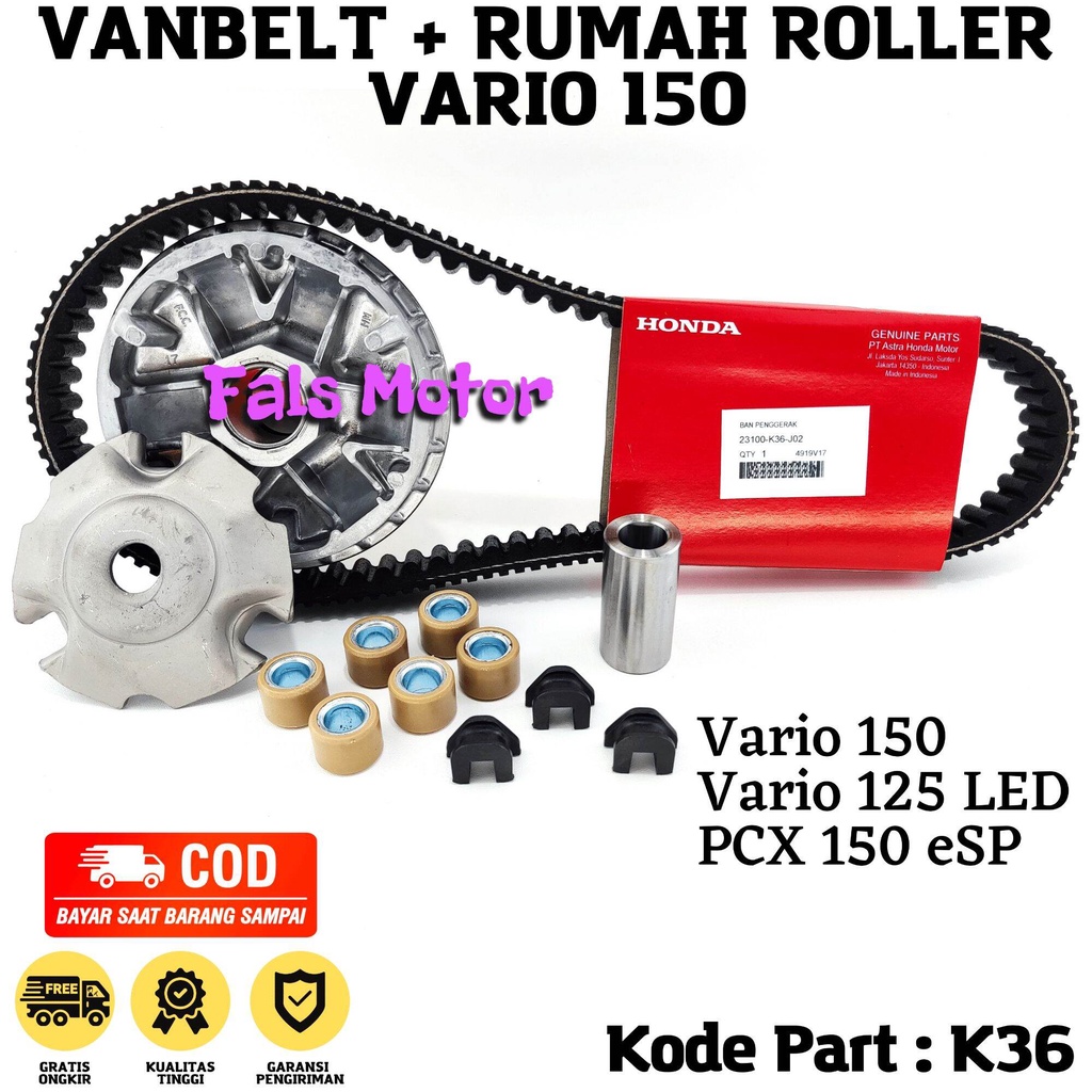 Jual Vanbelt Vario 150 / VBelt Vario 125 LED / Vanbelt Vario 150
