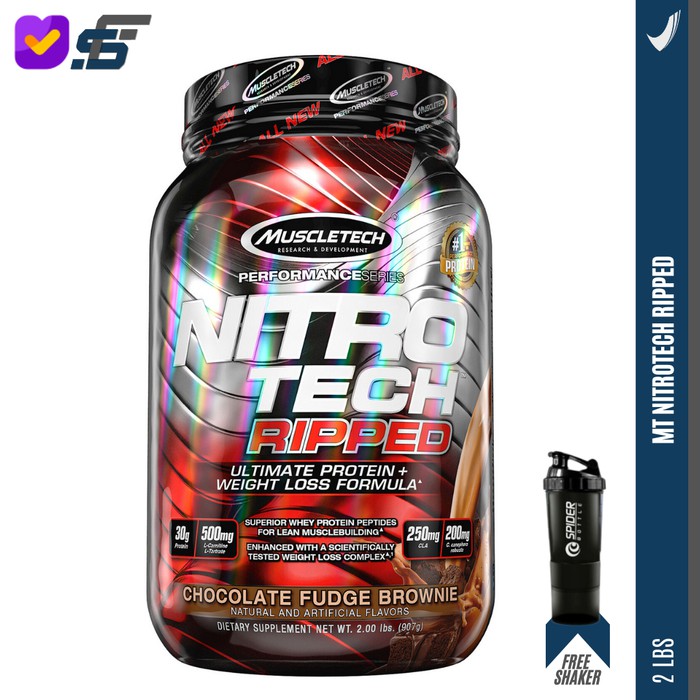 Jual MUSCLETECH NITROTECH RIPPED 2LBS | Shopee Indonesia