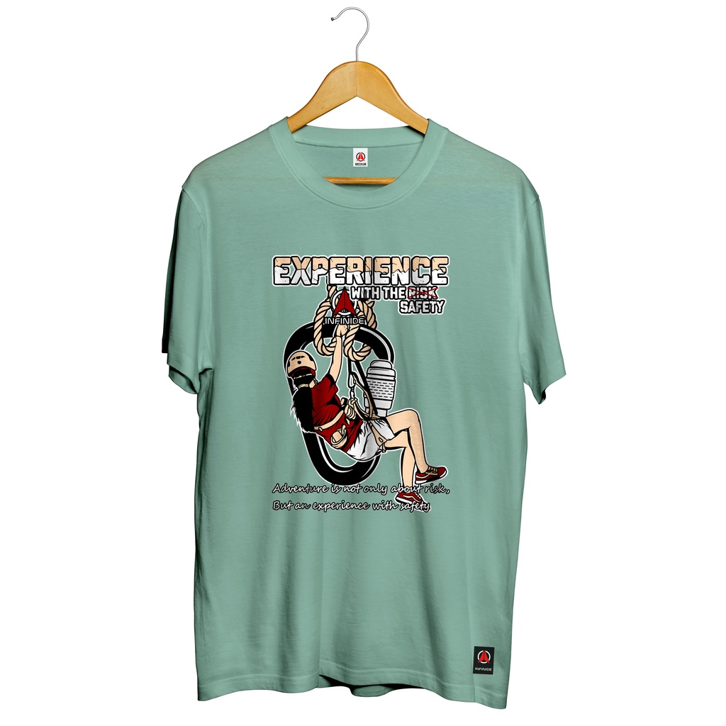 Jual Infinide T Shirt Original Experience With The Safety Kaos Gunung Distro Adventure Outdoor