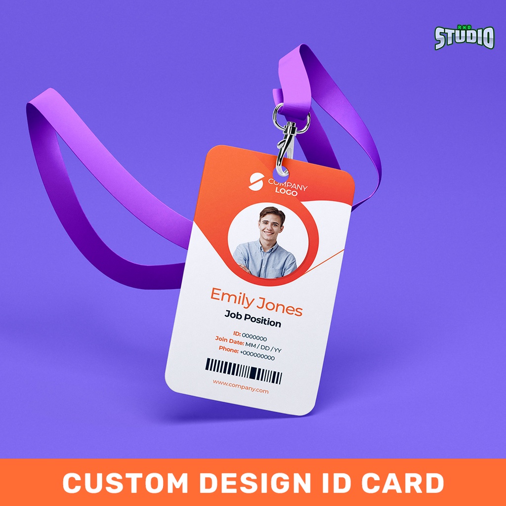 Jual Id Card Custom Design Depan Belakang | Shopee Indonesia