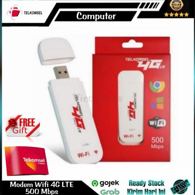 Jual Modem Wifi Mifi Usb 4g Lte Telkomsel 500mbps Unlock All Gsm Operator Murah Shopee Indonesia