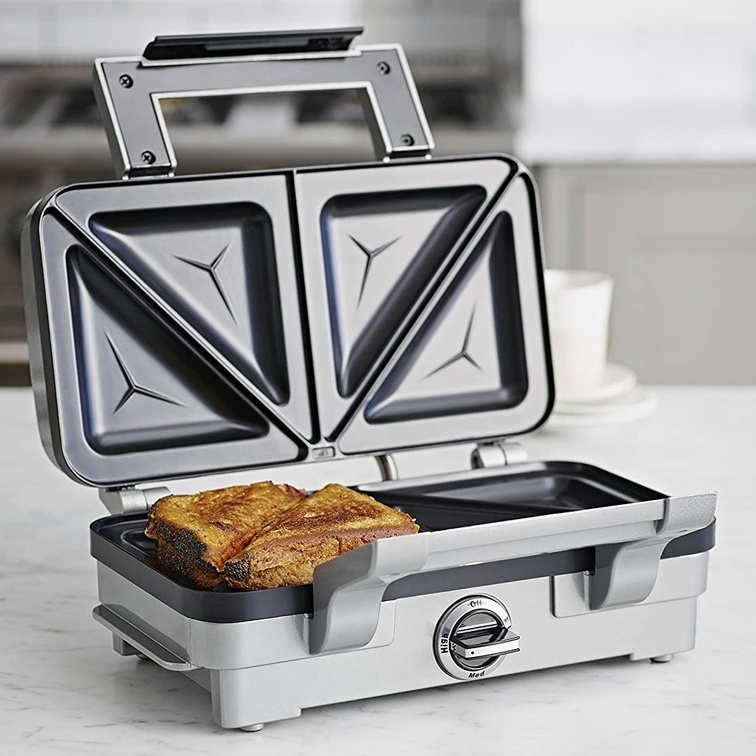 Jual Cuisinart GR10E 1000W 3IN1 Griddler, GRSM1U Sandwich Maker And