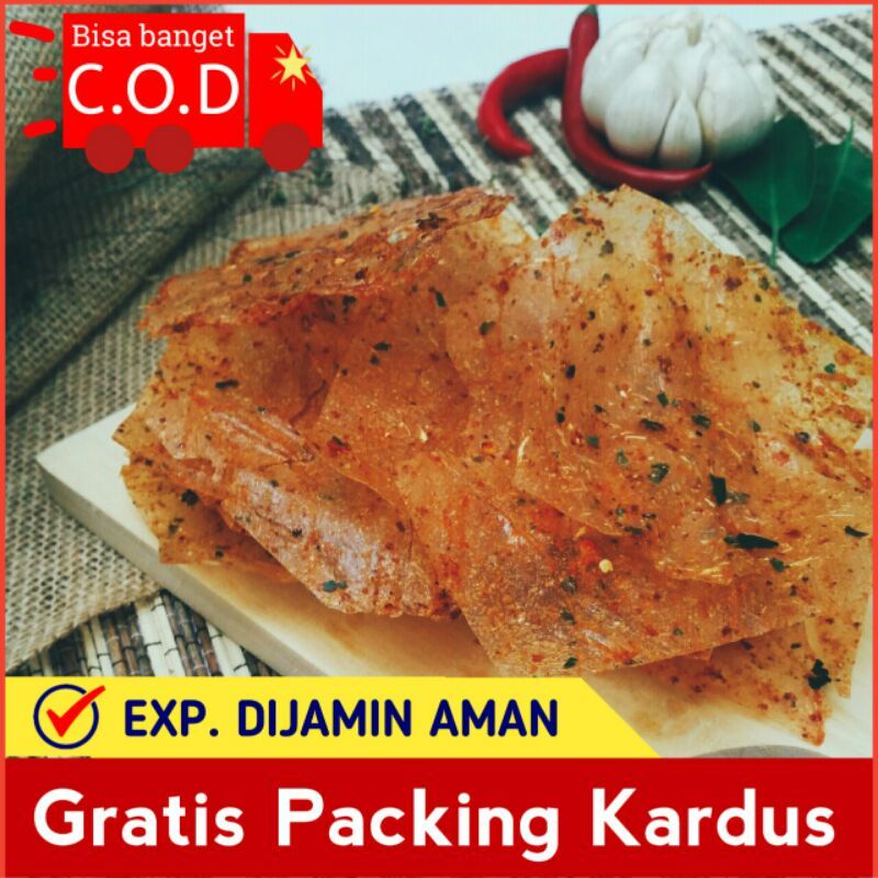 Jual Keripik Kaca Pedas Gr Keripik Beling Khas Daun Jeruk Shopee Indonesia