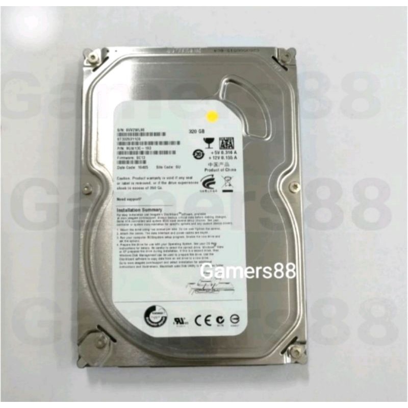 Jual HDD 320GB Hardisk 320GB Harddisk 320GB Internal PC 3.5" type wd ...