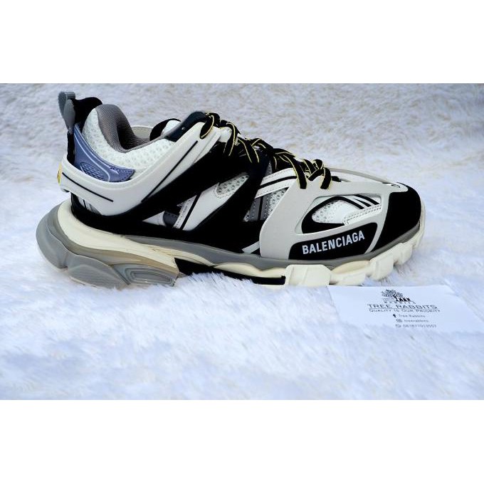 BALENCIAGA TRACK BLACK WHITE COLORBLOCK TRAINER SNEAKER ORIGINAL 1 1 42