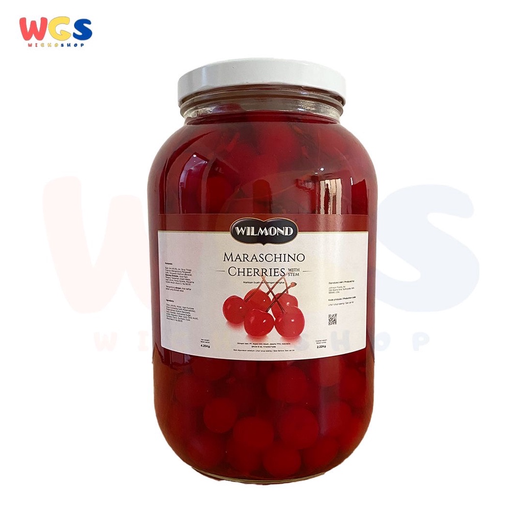 Jual Wilmond Maraschino Chrerries With Stem Buah Cherry Tangkai 4250g ...