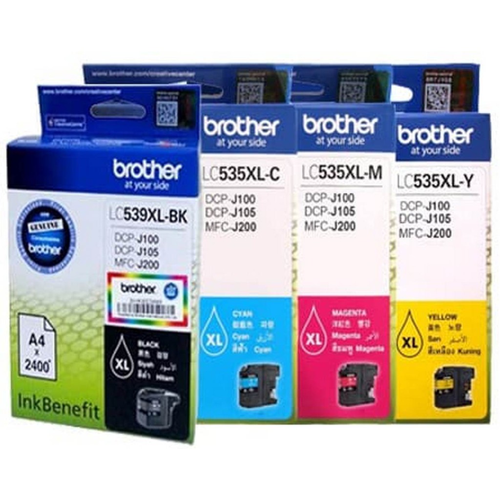 Jual Tinta Brother LC539/LC535 (DCPJ100, DCPJ105, MFCJ200) Shopee