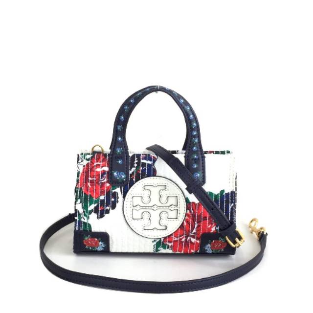 Tory burch ella floral quilt micro tote sale