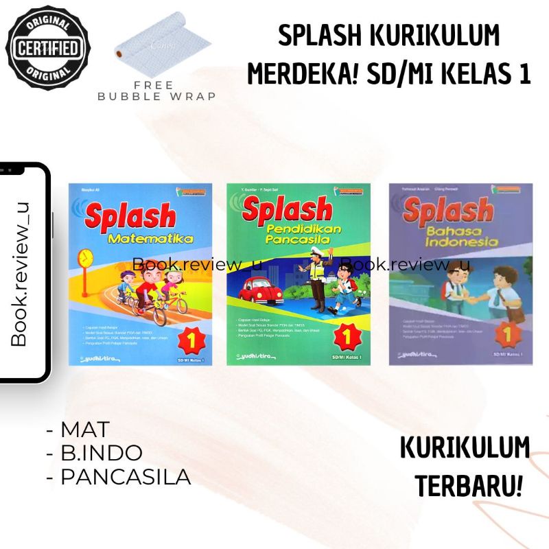 Jual Buku Splash Kelas 1 Sd Kurikulum Merdeka Splash Matematika