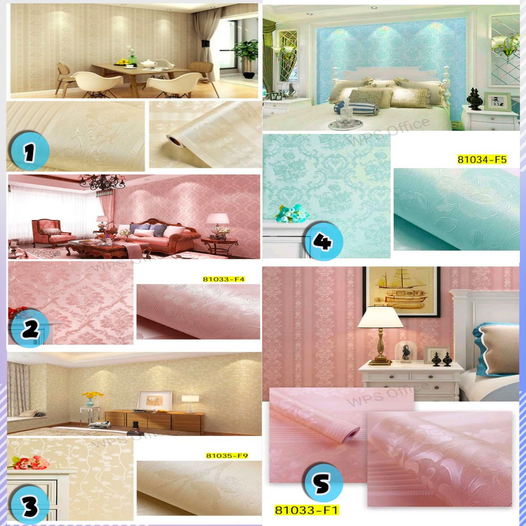 Jual Wallpaper Stiker Polos Wallpaper Sticker Polos Wallpaper Dinding Polos Biru Pink Gold