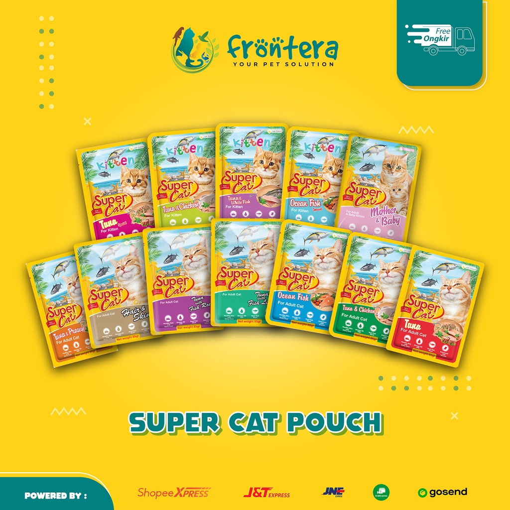 Jual SUPER CAT POUCH 85gr Supercat Pouch 85gr Cat Food Wet Cat Food