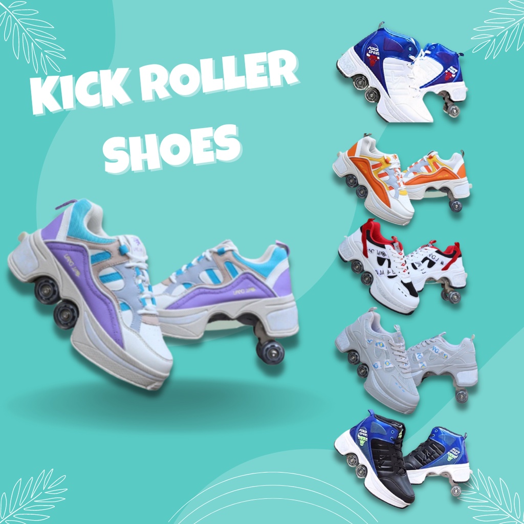 Jual (3) Roller skate shoes / Kick roller shoes / Rollershoes / Sepatu