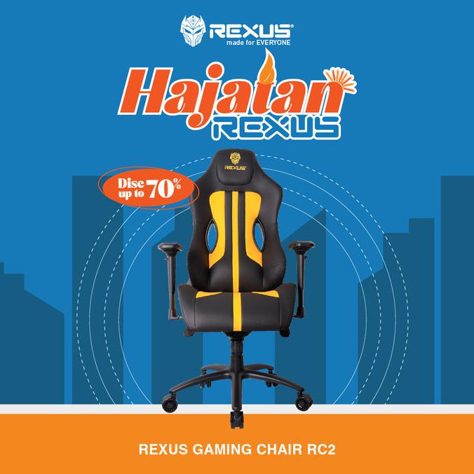 Jual Rexus Gaming Chair Raceline Ultimate Kursi RGC RC2 | Shopee Indonesia