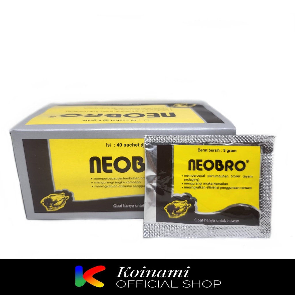 Jual Neobro 5gr / Vitamin Mempercepat Pertumbuhan Ayam Broiler / Medion ...