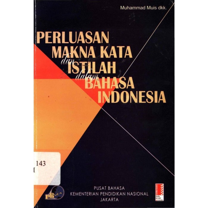 Jual Buku Perluasan Makna Kata Dan Istilah Dalam Bahasa Indonesia