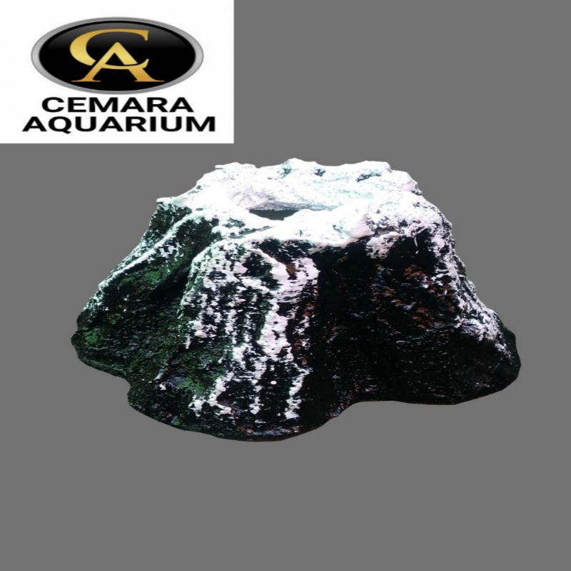 Jual hiasan aquarium/ aquarium/ gunung meletus/ mainan aquarium/ hewan ...
