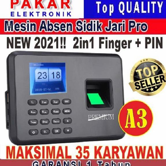 Jual MESIN ABSENSI / MESIN ABSEN / SIDIK JARI / FINGER PRINT A3 ...