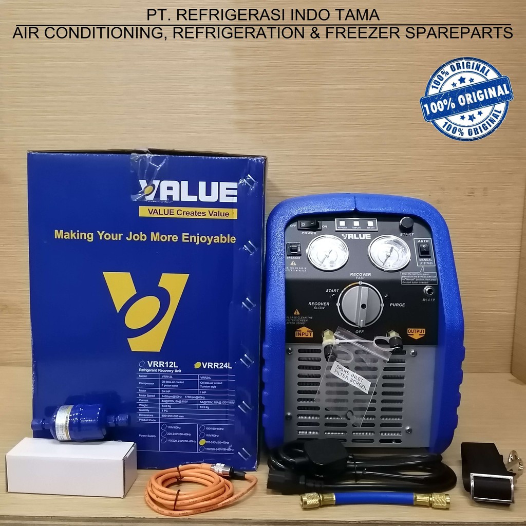 Jual RECOVERY UNIT VALUE VRR24L 1 HP ( 1 PK ) REFRIGERANT RECOVERY