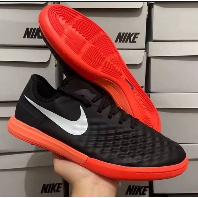 Sepatu Futsal Nike MagistaX Finale ll Black Hyper Orange