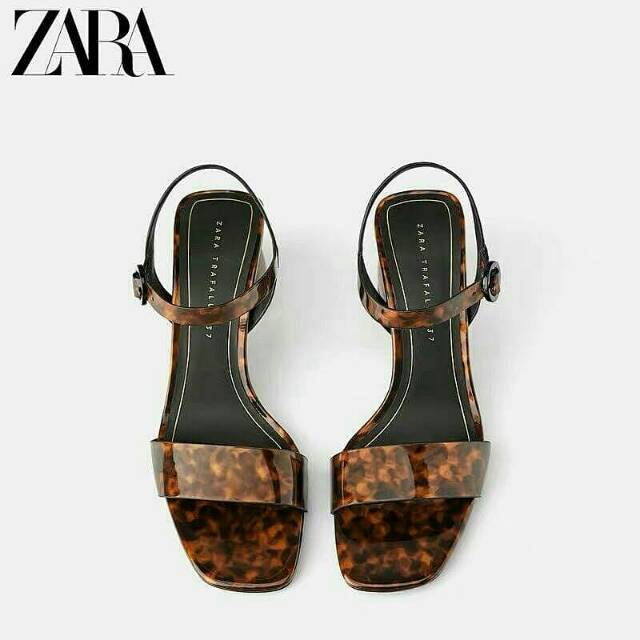 Tortoiseshell wide sale heeled sandals