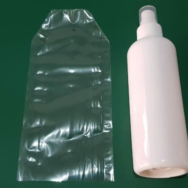 Jual Plastik Segel A / Shrink Film Botol Spray ukuran 250ml (100pcs ...