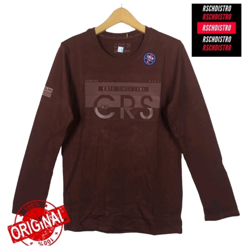 Jual Kaos CRS 91 Lengan Panjang Pria Original Asli Terbaru | Baju CRS