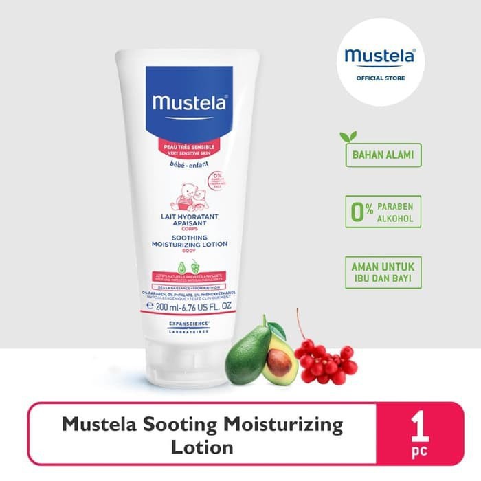 Jual MUSTELA MOISTURIZING LOTION 200ML MML2A / LOTION BIANG KERINGAT BAYI Shopee Indonesia