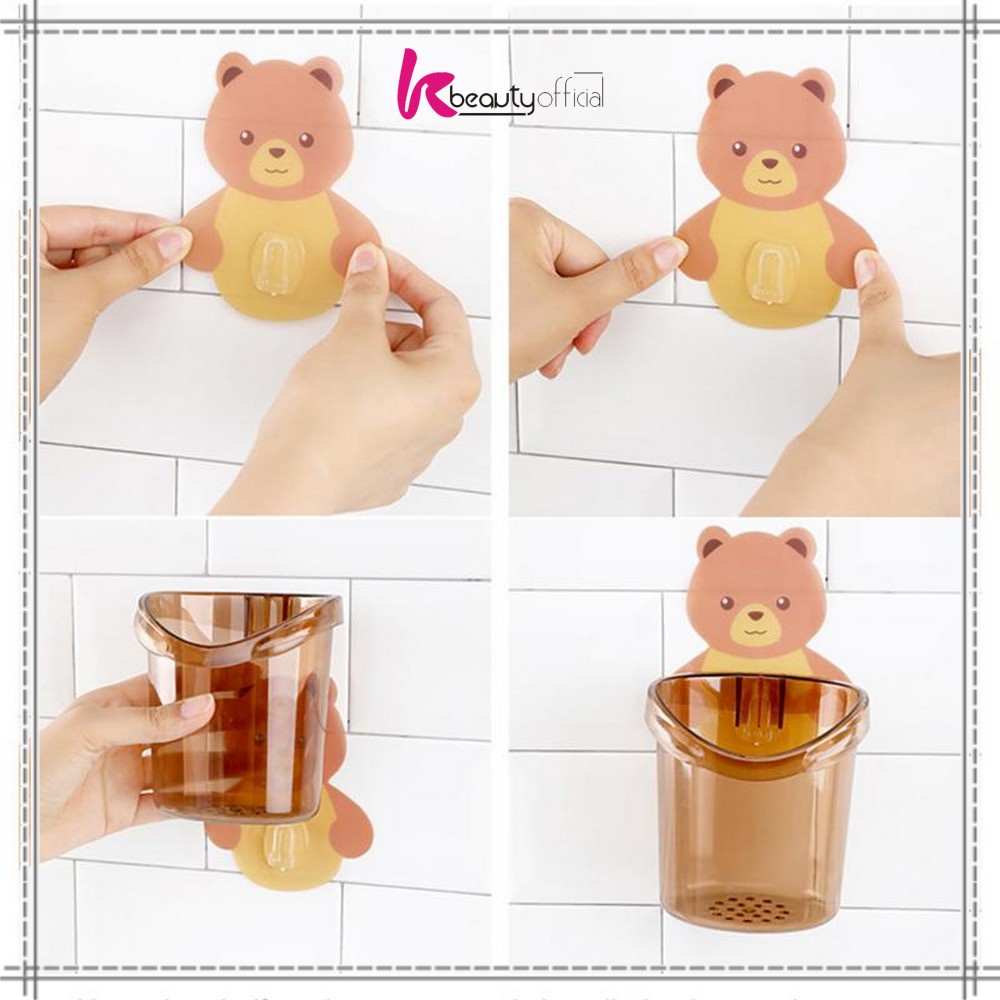 Jual KB-C452 Rak Tempel Tempat Sikat Gigi Bear Rak Serbaguna Kamar ...