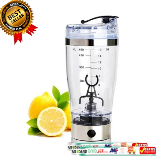 Jual Botol Minum Shaker Portable Otomatis Protein Electric 450ml ...