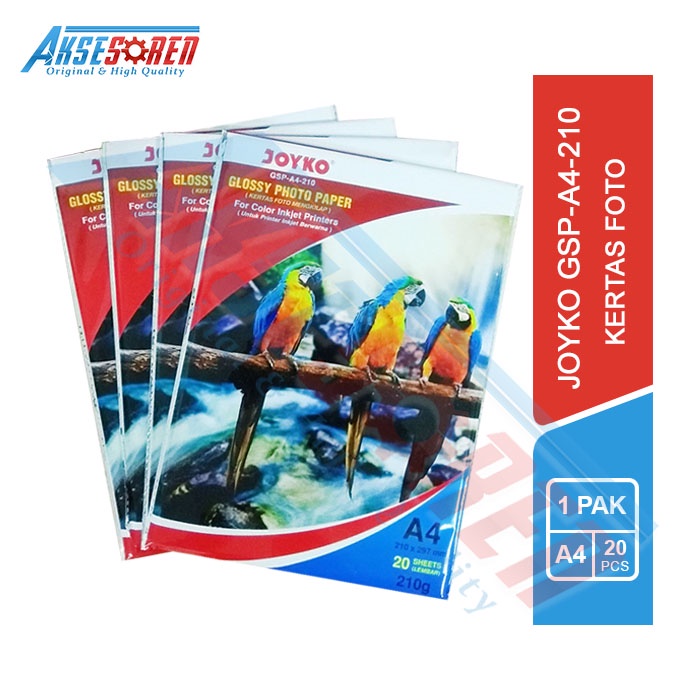 Jual Kertas Foto Glossy A4 Joyko [gsp A4 210 1 Pack] Kertas Cetak