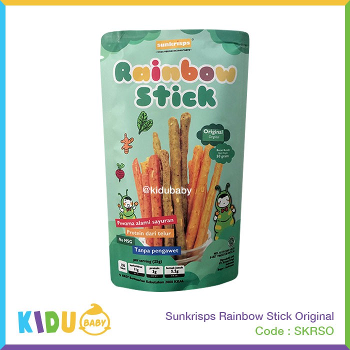 Jual Sunkrisps Rainbow Stick Kue Sus Kering Pelangi Snack Makanan ...