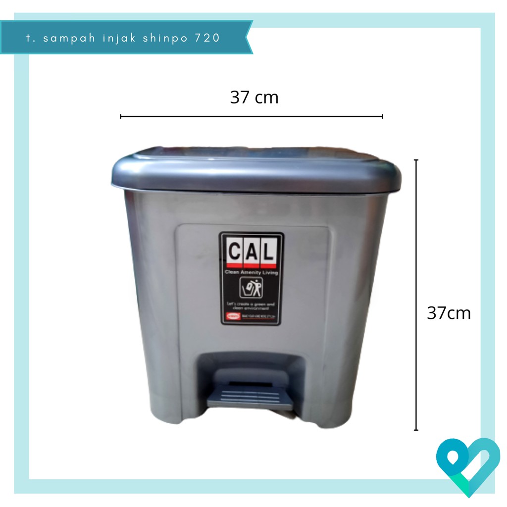 Jual Tempat Sampah Injak Shinpo SIP 720 / Tempat Sampah Medis Kotak 20 ...