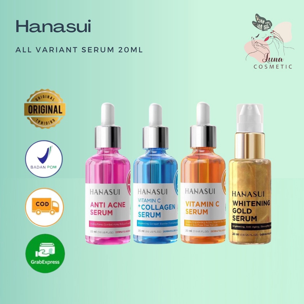 Jual Hanasui Serum Wajah 20ml Whitening Gold | Vitamin C + Collagen ...