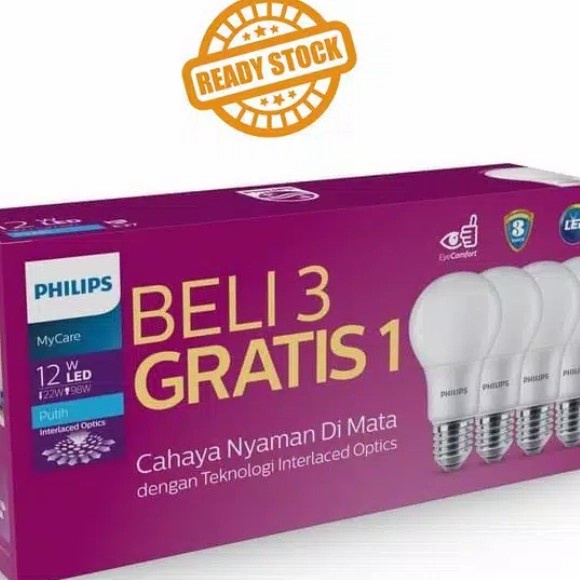 Jual Lampu Led Phillips Paket 12 Watt Shopee Indonesia