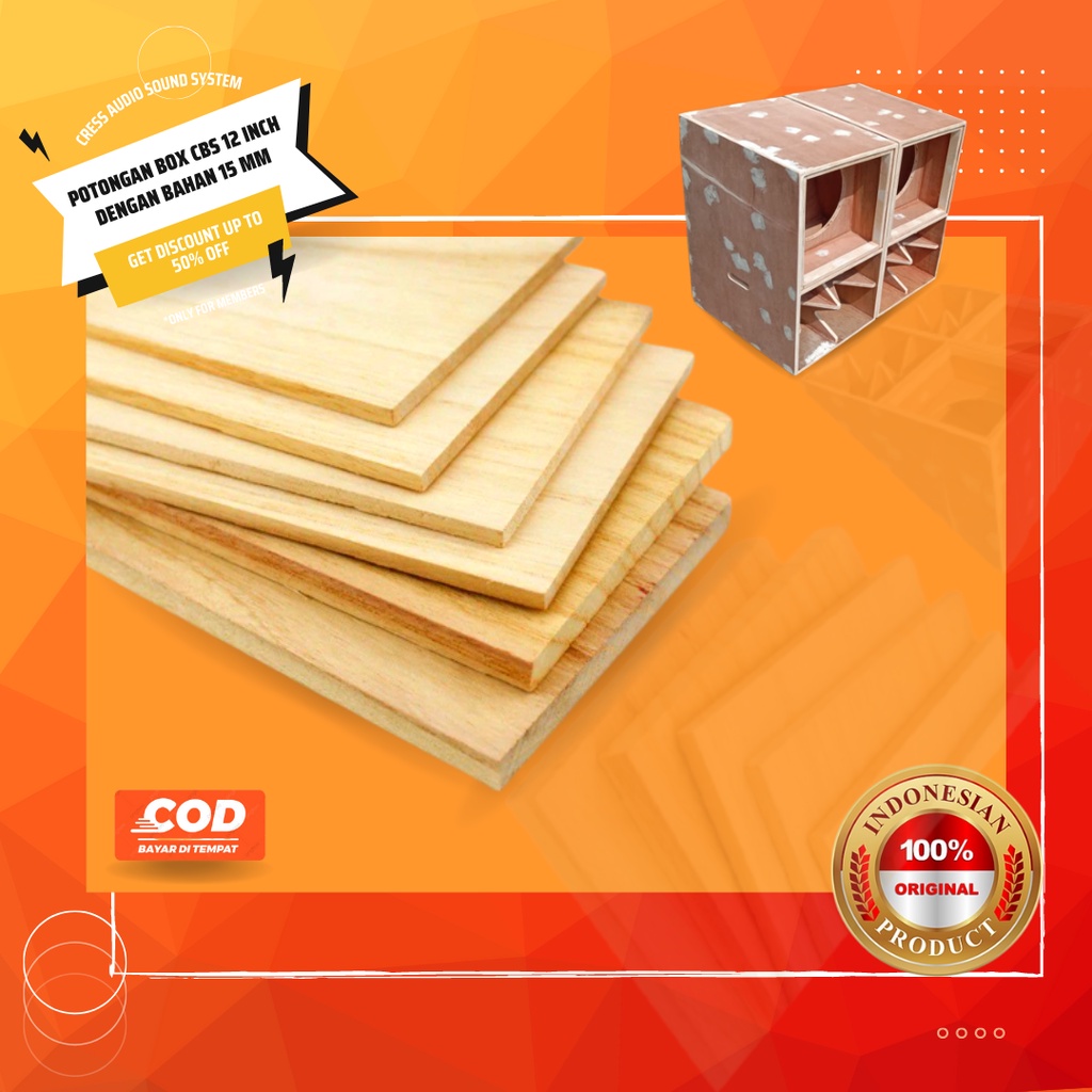 Jual Potongan Box CBS Sound System Speaker Subwofer 12 Inch Papan ...