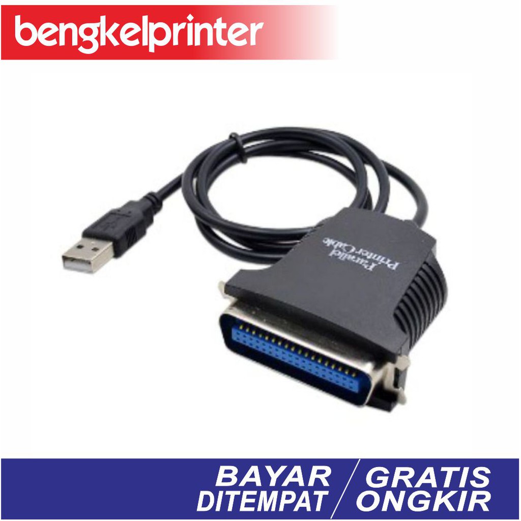 Jual Kabel LPT to USB Port Printer Dot Matrix dengan Laptop Shopee