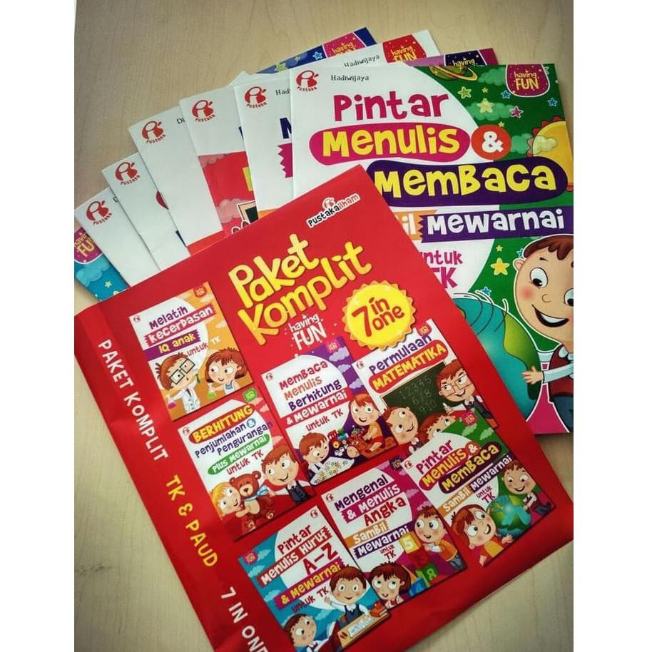 Jual BUKU ANAK TK PAUD PAKET KOMPLIT HAVING FUN PLUS 60 JAM PINTAR BACA ...